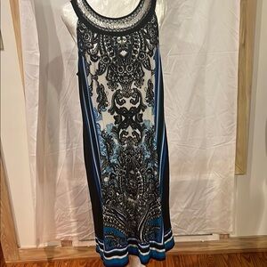 Sandra Darren Black Sheath Midi summer Dress